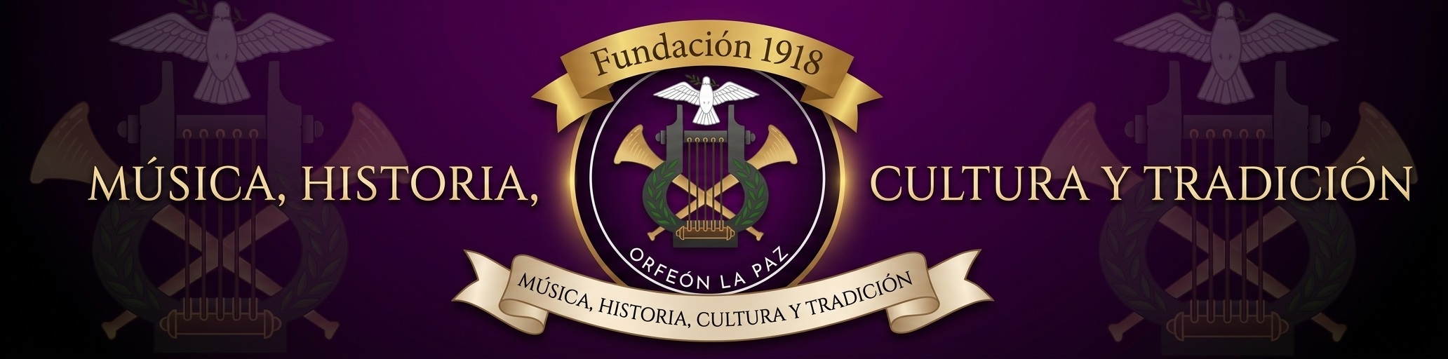 Banner oficial del Orfeón La Paz